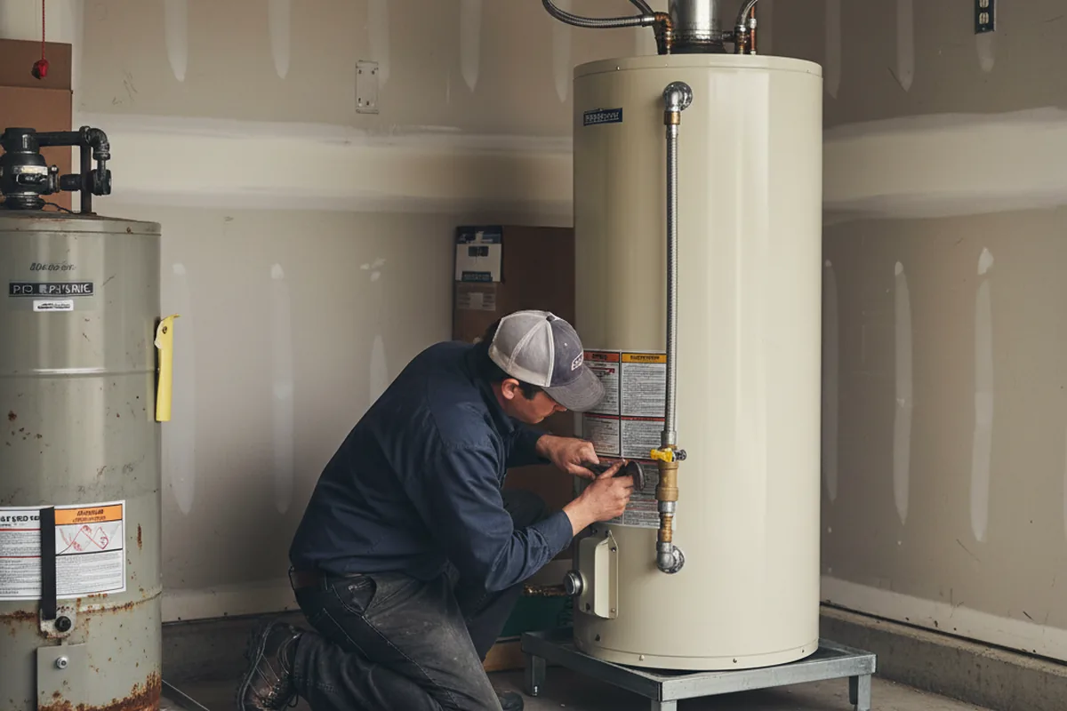 Water heater and shutoff valve replacement in Tonawanda