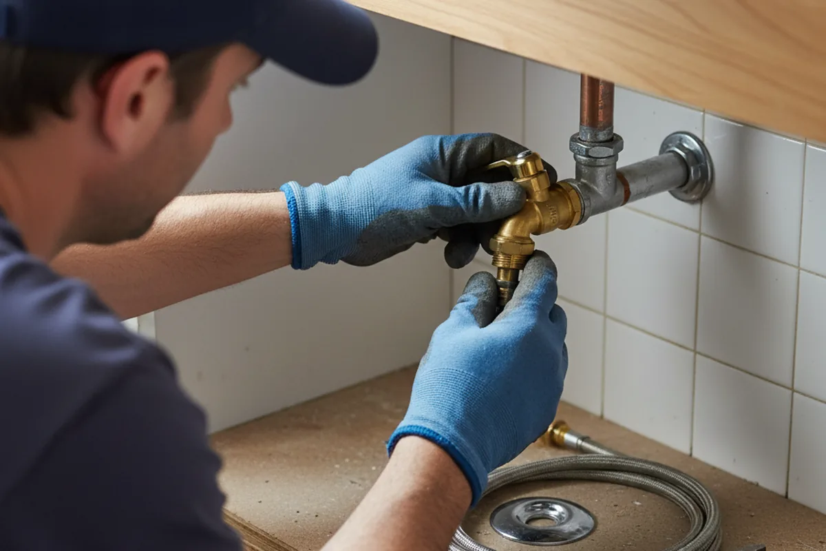 Shutoff valve and fitting work during Faucet and Fixture Repair in Tonawanda